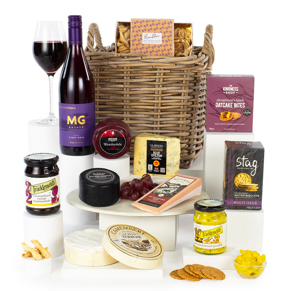 The Ultimate Wine and Gourmet Cheese Gift  -  UK DELIVERY ONLY