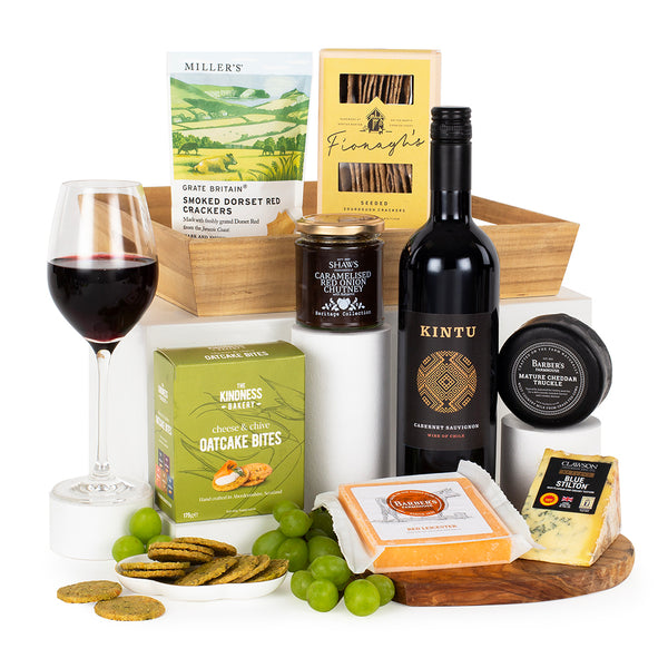 Cheese & Wine Tray - UK DELIVERY ONLY